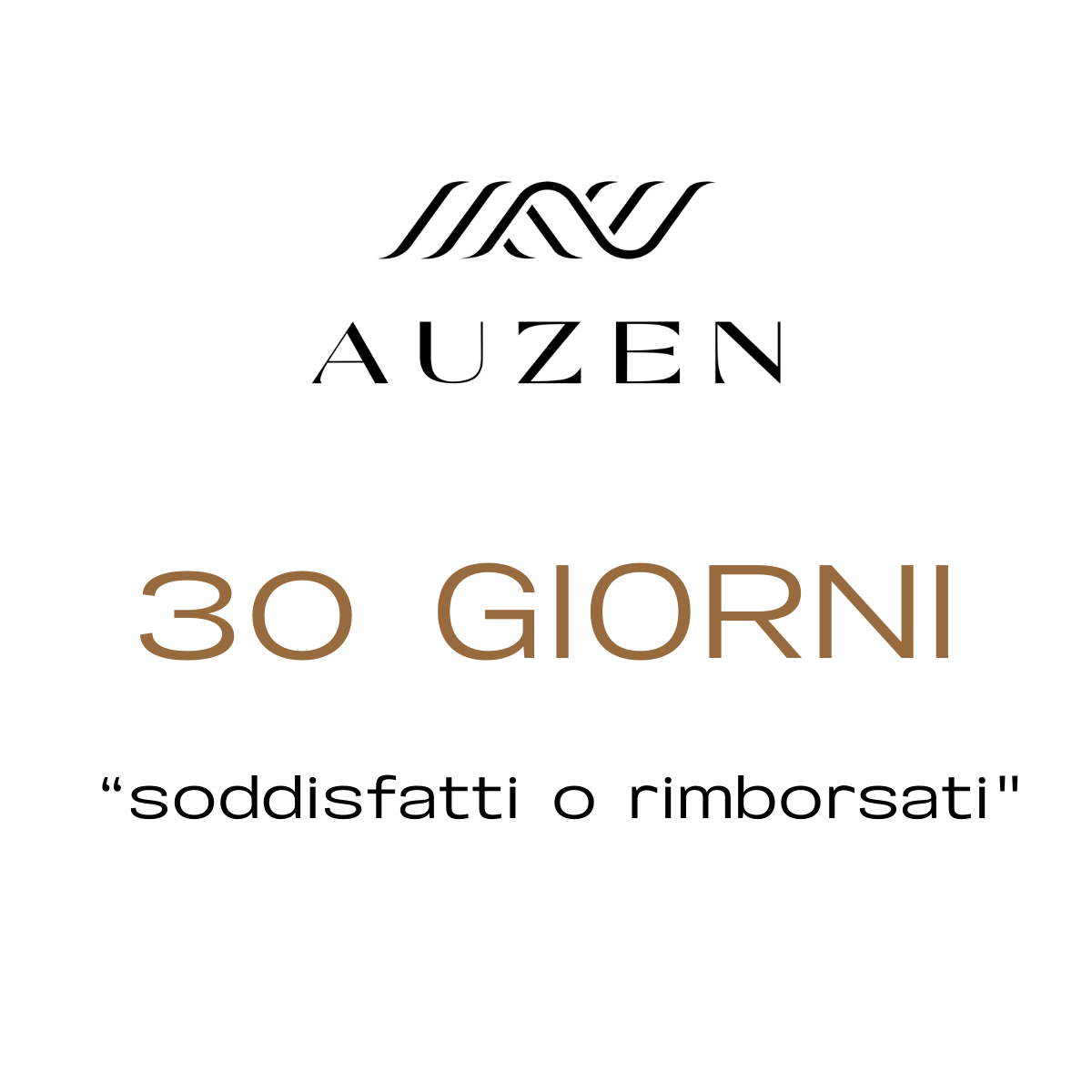 Garanzia 30 GIORNI “soddisfatti o rimborsati"