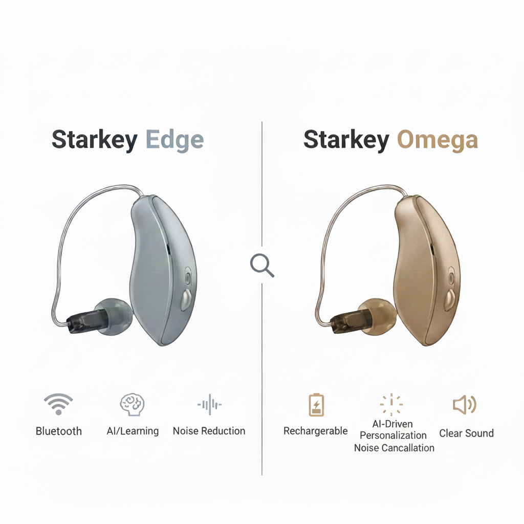Starkey Edge AI vs Omega AI