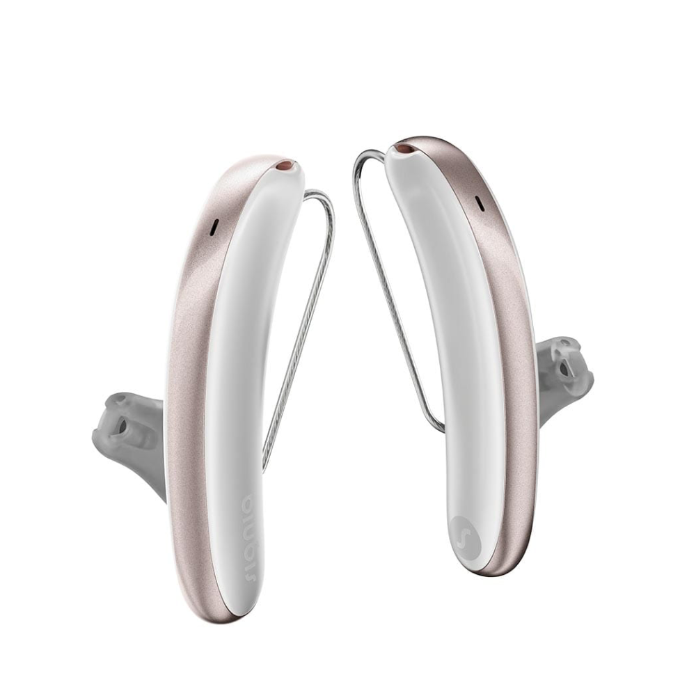 Styletto 7AX Bianco neve Oro rosa Apparecchi Acustici