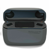 Caricabatterie portatile premium in antracite per gli apparecchi acustici ReSound ONE 5/9